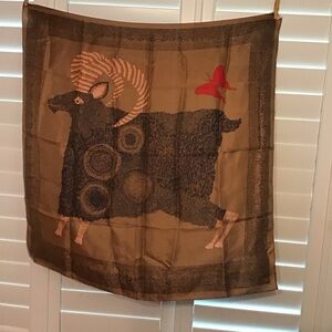 Dionne By Totes Brown and Red Ram Scarf